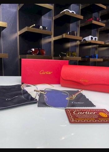 Koyu Gri Çerçevesiz İş Tarzı Güneş Gözlüğü - Görsel 3