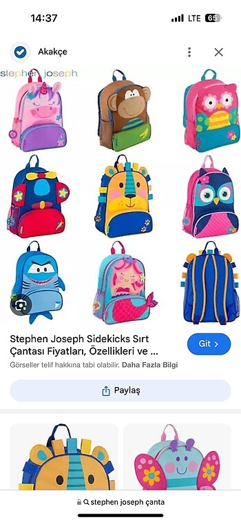  Stephan Joseph sırt çantası