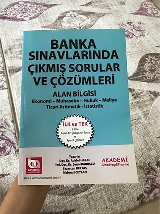 Banka sınavları için kitap