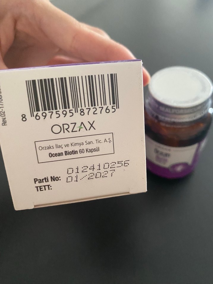 Orzax Ocean Biotin 5000 µg 60 Kapsül - Görsel 2