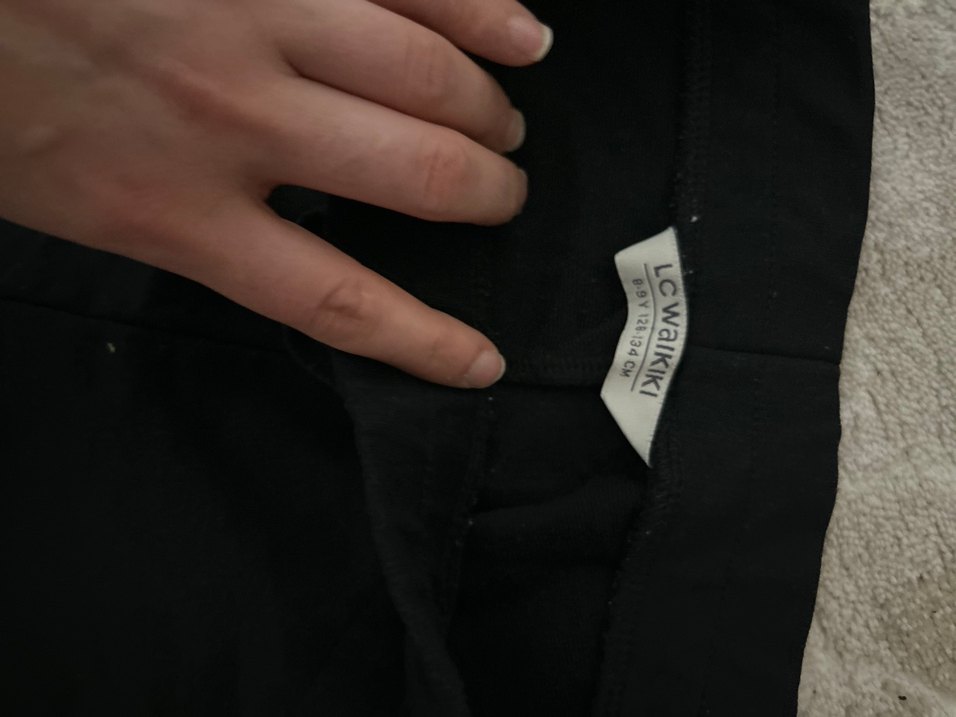 Kadın Siyah Baskılı Spor Tayt - Görsel 5