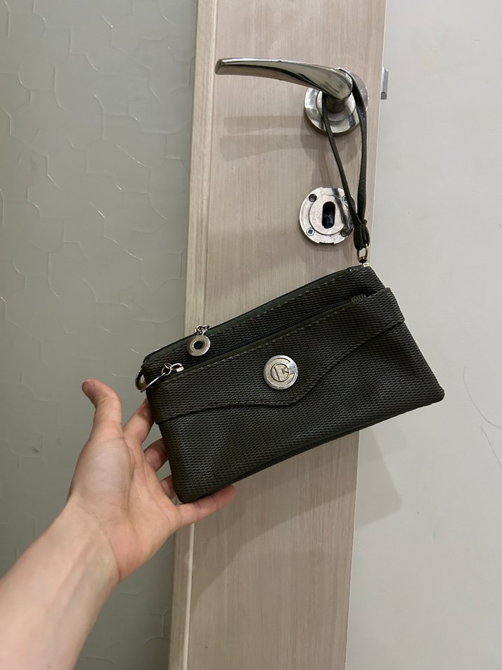 Deri Yılan Desenli Fermuarlı Kadın Cüzdan - Görsel 2