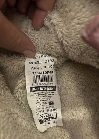 Kürklü Kapüşonlu Kız Mont - Görsel 5