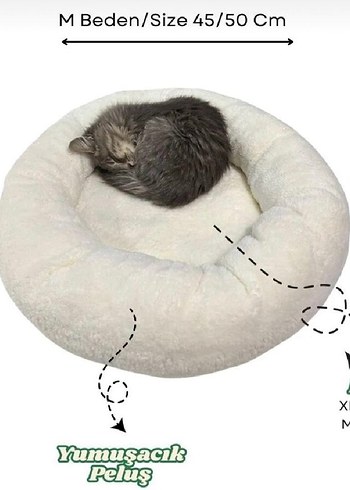 Peluş Kedi Yatağı - Görsel 2