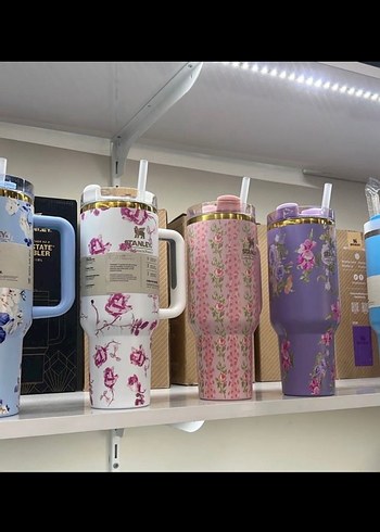 Pastel Pembe Stanley Quencher H2O Termos Bardak - Görsel 2