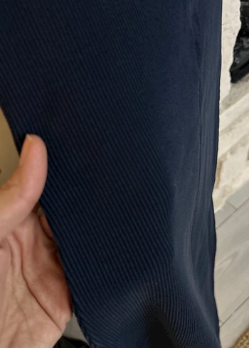 Siyah Kolsuz midi kalem Elbise - Görsel 3