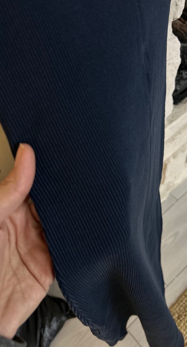 Siyah Kolsuz midi kalem Elbise - Görsel 3