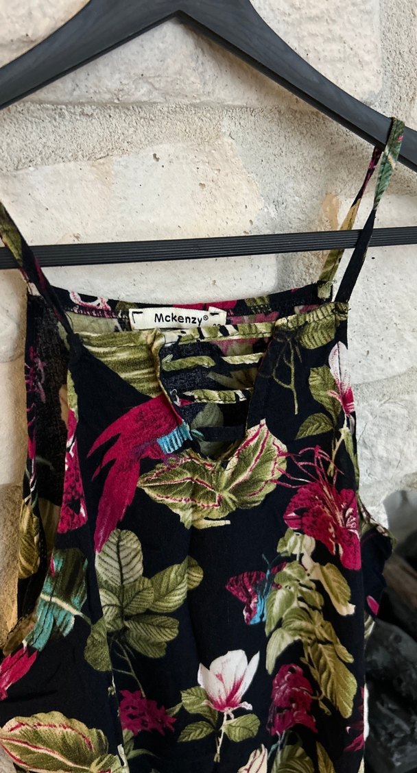 Çiçek Desenli mini elbise - Görsel 4