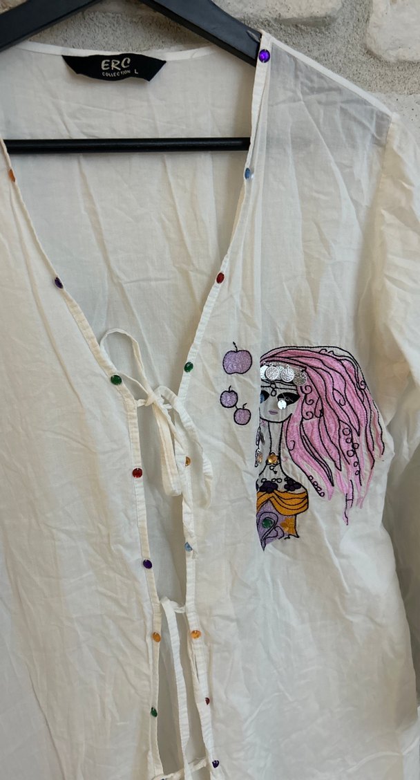 Şile bezi plaj elbisesi - Görsel 2