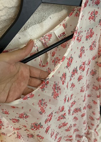 Pembe Çiçek Desenli  Bluz - Görsel 4