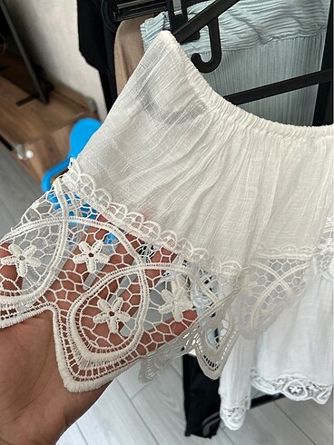 m Beden beyaz Renk Org şile bezi