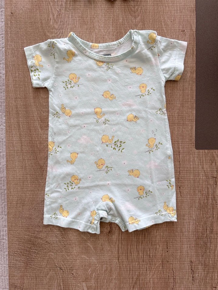 Bebek Erkek Kısa Kollu Örme Tulum Seti - Görsel 3