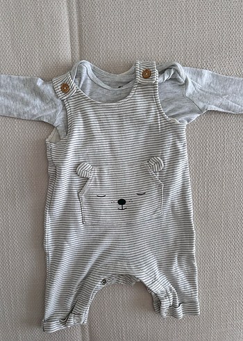 Uzun Kollu Gri Erkek Bebek Tulum - Görsel 2