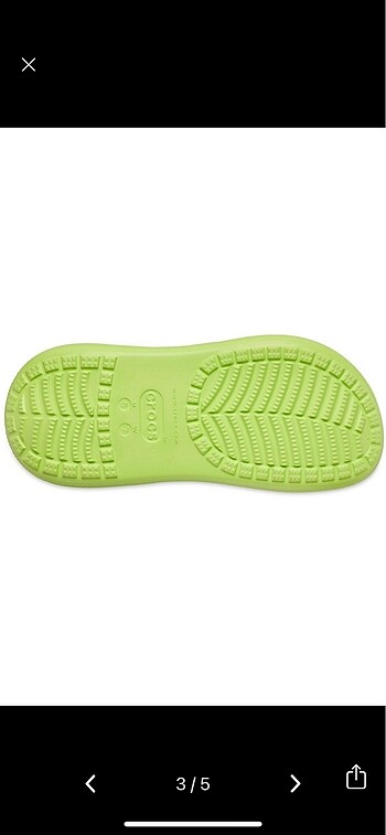38 Beden yeşil Renk Crocs platform terlik