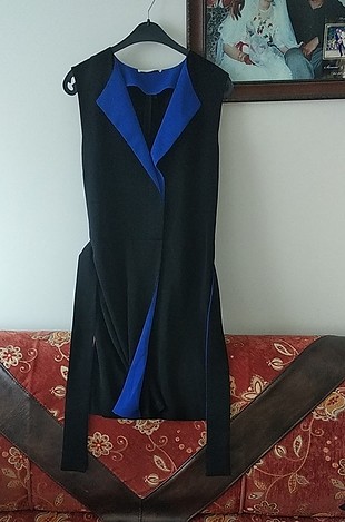 sax siyah karışık renkli elbise