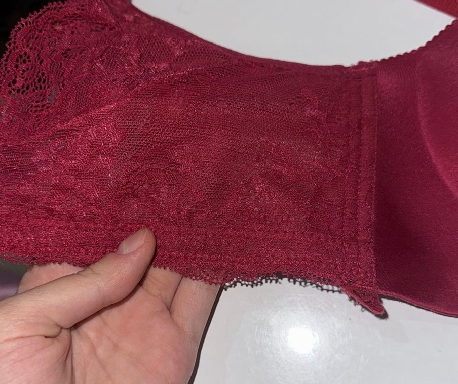 Bordo Bohem Tarzı Minimalist Sütyen - Görsel 2