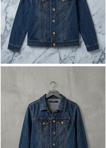 Diğer Klasik Mavi Denim Ceket