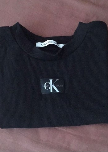 Calvin Klein Siyah Bisiklet Yaka Tisort Orjinal