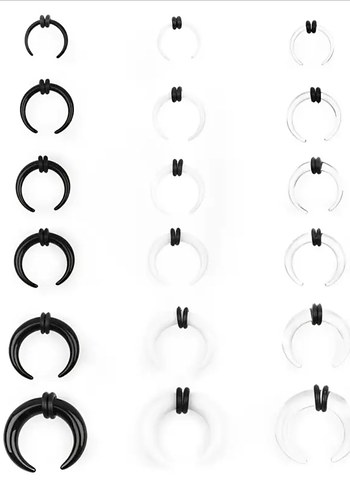 Beden çeşitli Renk septum genişletici piercing