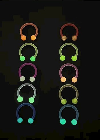 renkli plastik piercing - Görsel 3