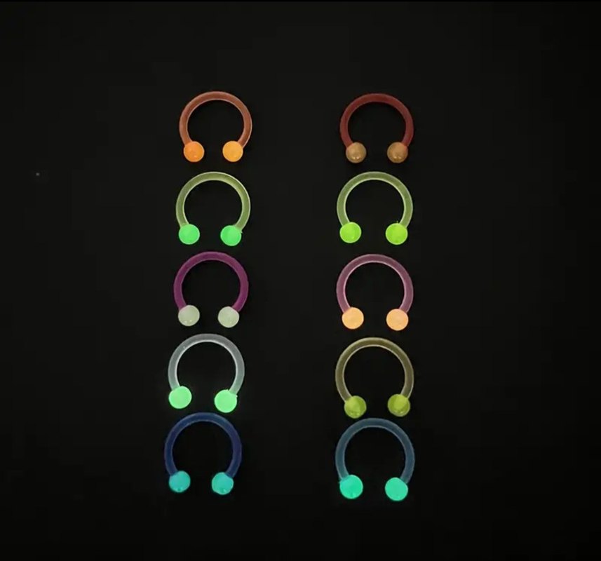 renkli plastik piercing - Görsel 3