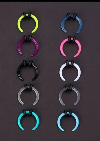 at nalı kulak, septum piercing - Görsel 2