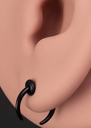 at nalı kulak, septum piercing - Görsel 6