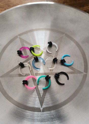 at nalı kulak, septum piercing - Görsel 8