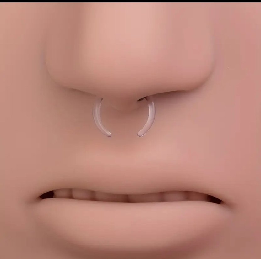 at nalı kulak, septum piercing - Görsel 4