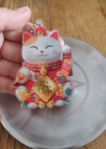 Beden altın Renk maneki neko, şans neko askılı süs