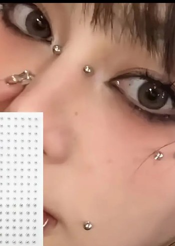 yapışkanlı fake piercing - Görsel 3