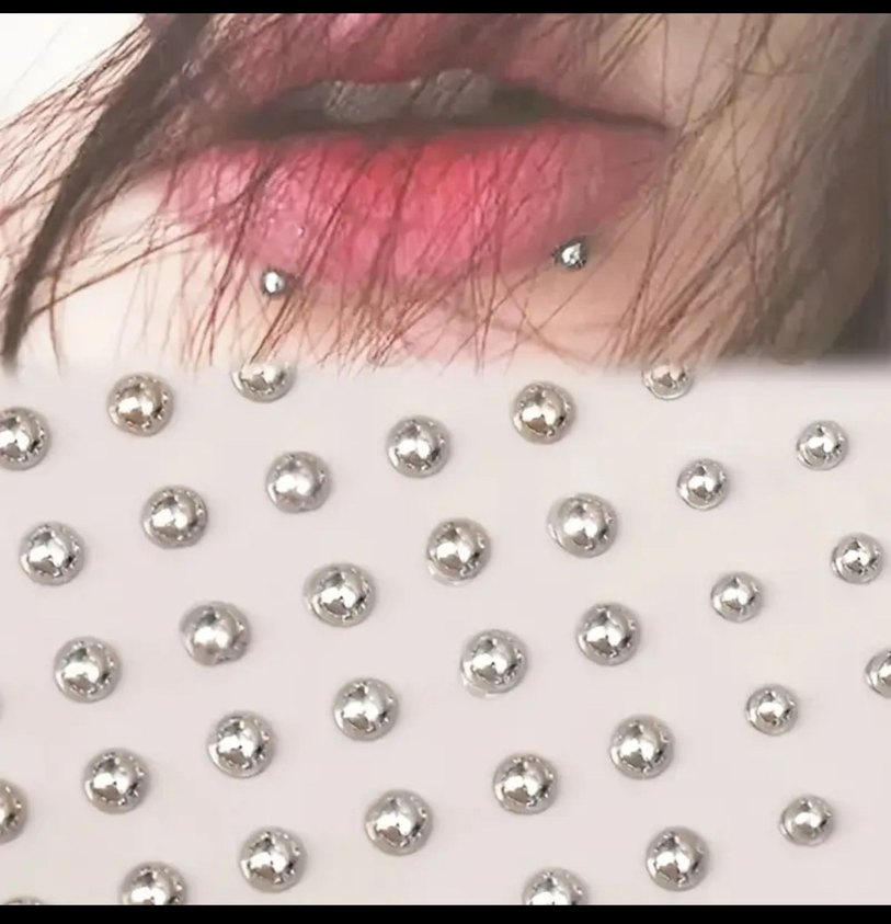 yapışkanlı fake piercing - Görsel 2