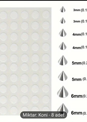 konik fake piercing - Görsel 2