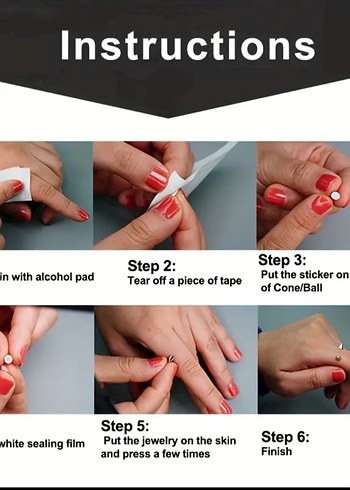 konik fake piercing - Görsel 5