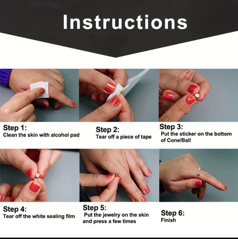 konik fake piercing - Görsel 5