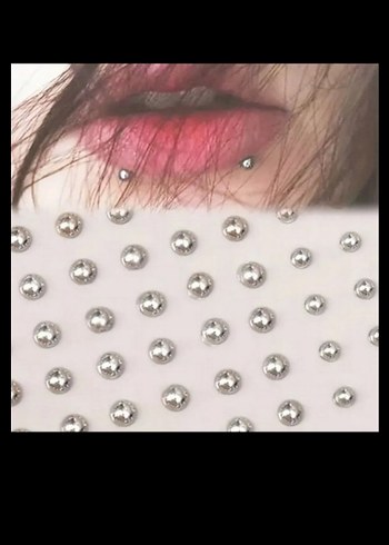 yapışkanlı fake piercing - Görsel 2