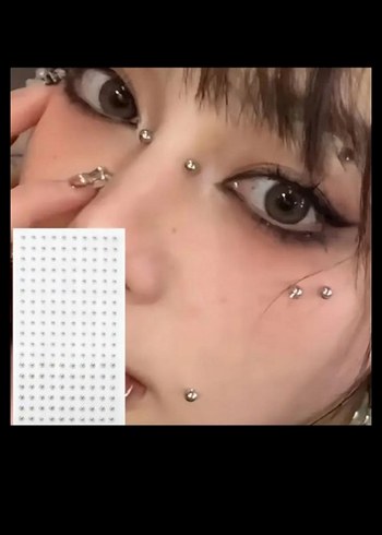 yapışkanlı fake piercing - Görsel 3