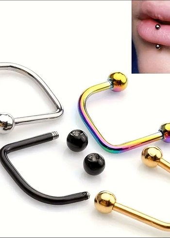 U şekilli Dudak Piercingi - Görsel 3