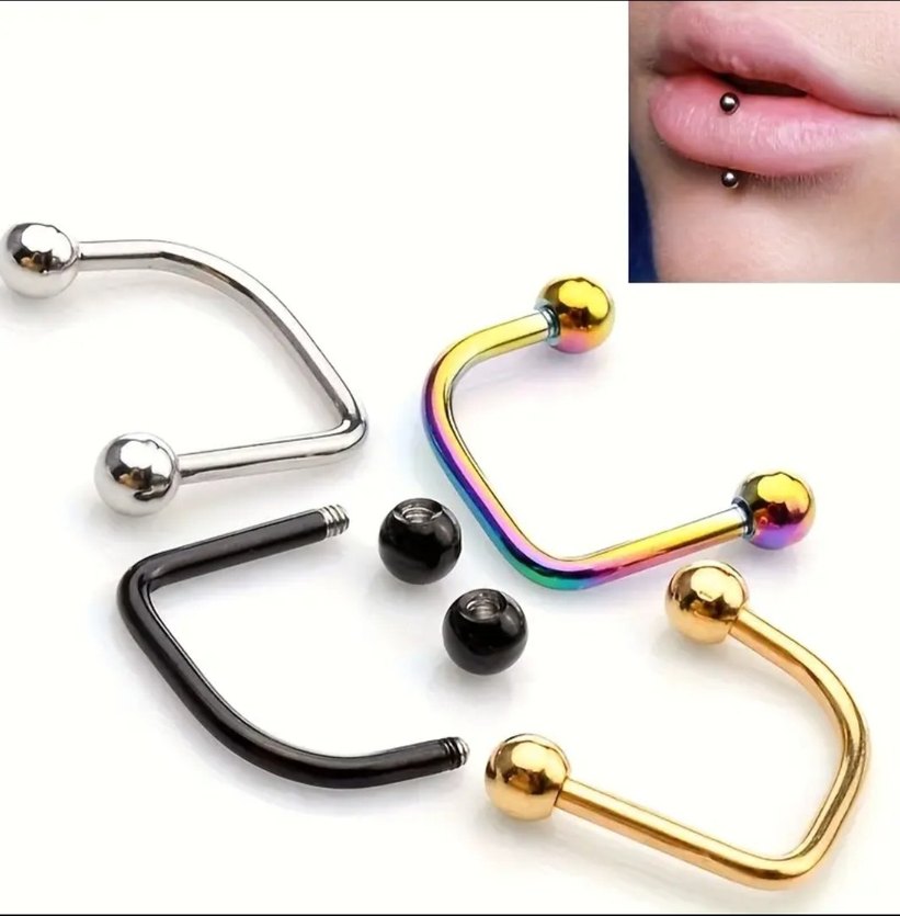 U şekilli Dudak Piercingi - Görsel 3