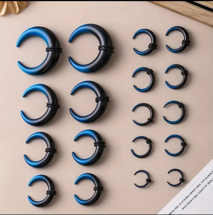 hip hop punk tarzı kulak genişleticiler - Görsel 4