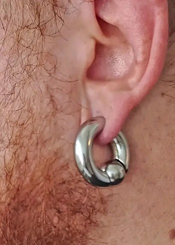 Beden gri Renk 5 mm piercing, septum piercing