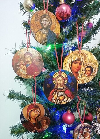  Beden İkona Noel ağaç süsü