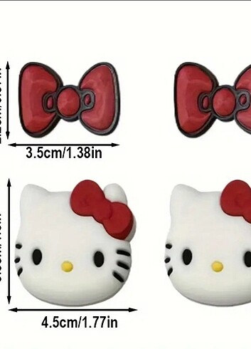  Beden Hello kitty terlik süsü jibbitz 