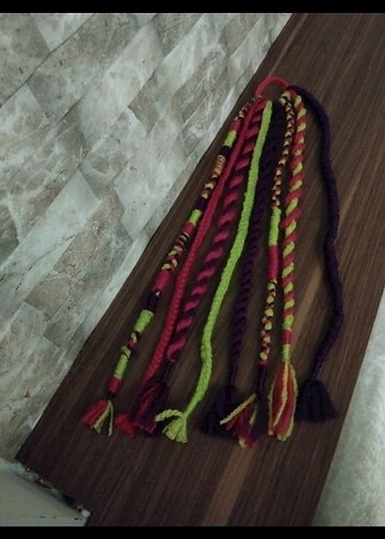 Beden çeşitli Renk Renkli Örgülü Bohem 7 li rasta mix afrika