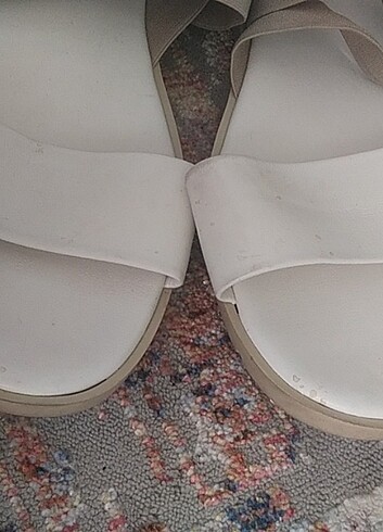 Deichmann 41 numara Beyaz sandalet