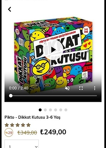  Beden Matematik kutusu dikkât kutusu iki set