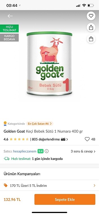 Golden goat yenidoğan bebek sütü bebek maması