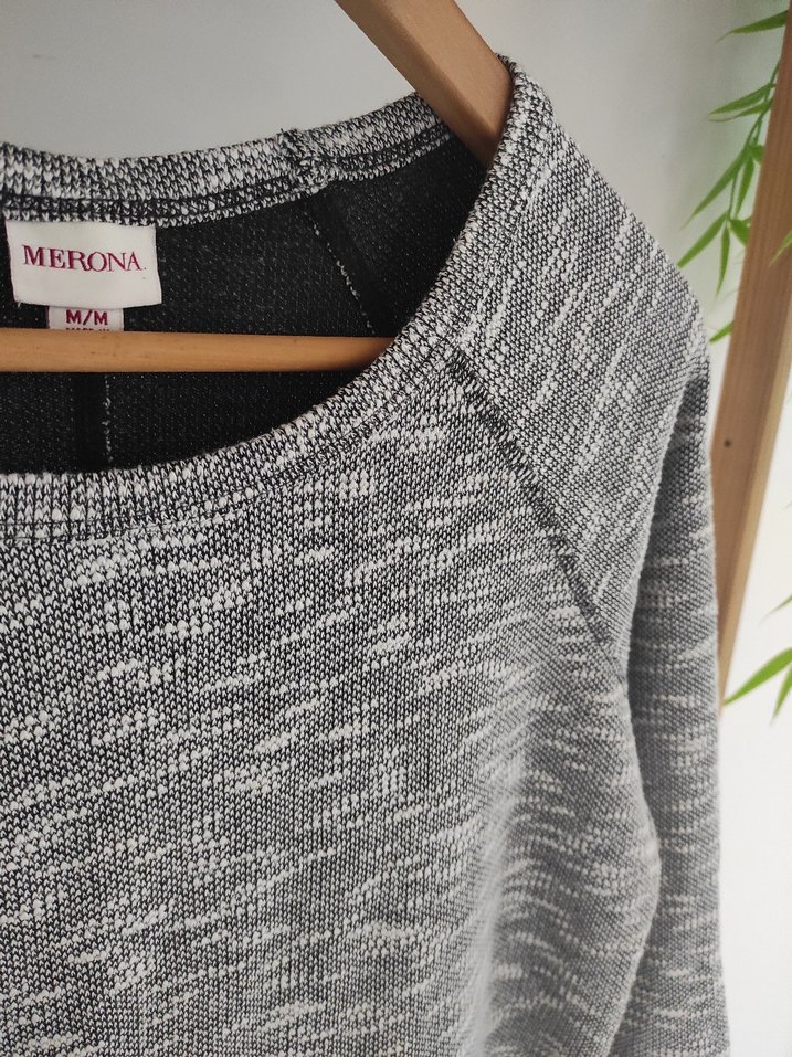 Gri Kadın Pamuklu Midi Triko Elbise - Görsel 2