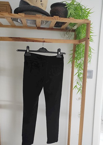 Siyah fitilli kışlık tayt - Görsel 4