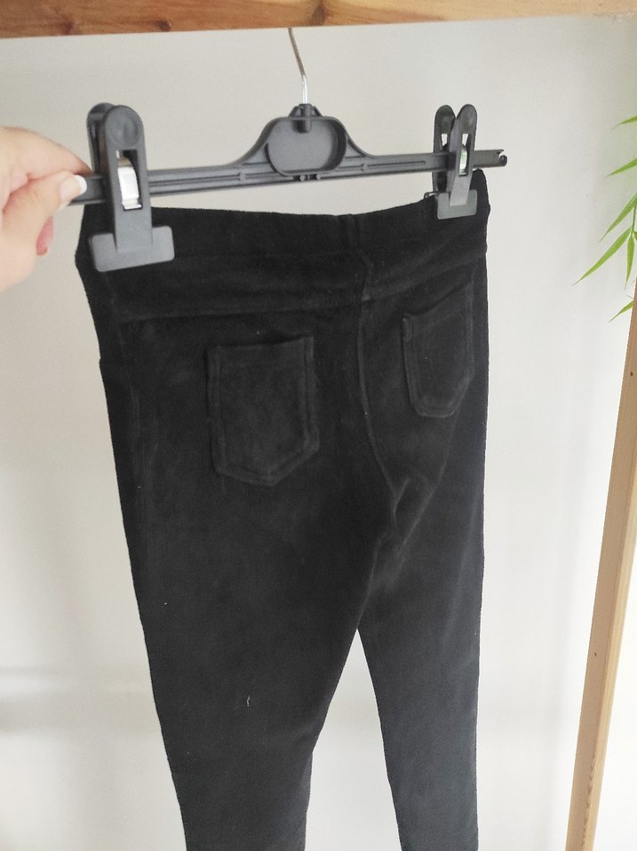 Siyah fitilli kışlık tayt - Görsel 3